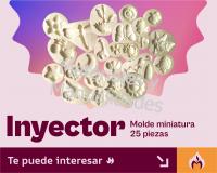 Molde miniatura 25 apliques para pasta fondant masa flexible de